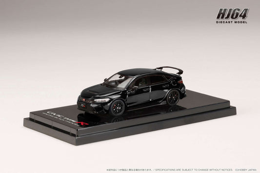 Hobby Japan 1/64 Honda CIVIC TYPE R FL5 Racing Black Package 2025 Black Honda Official Licensed
