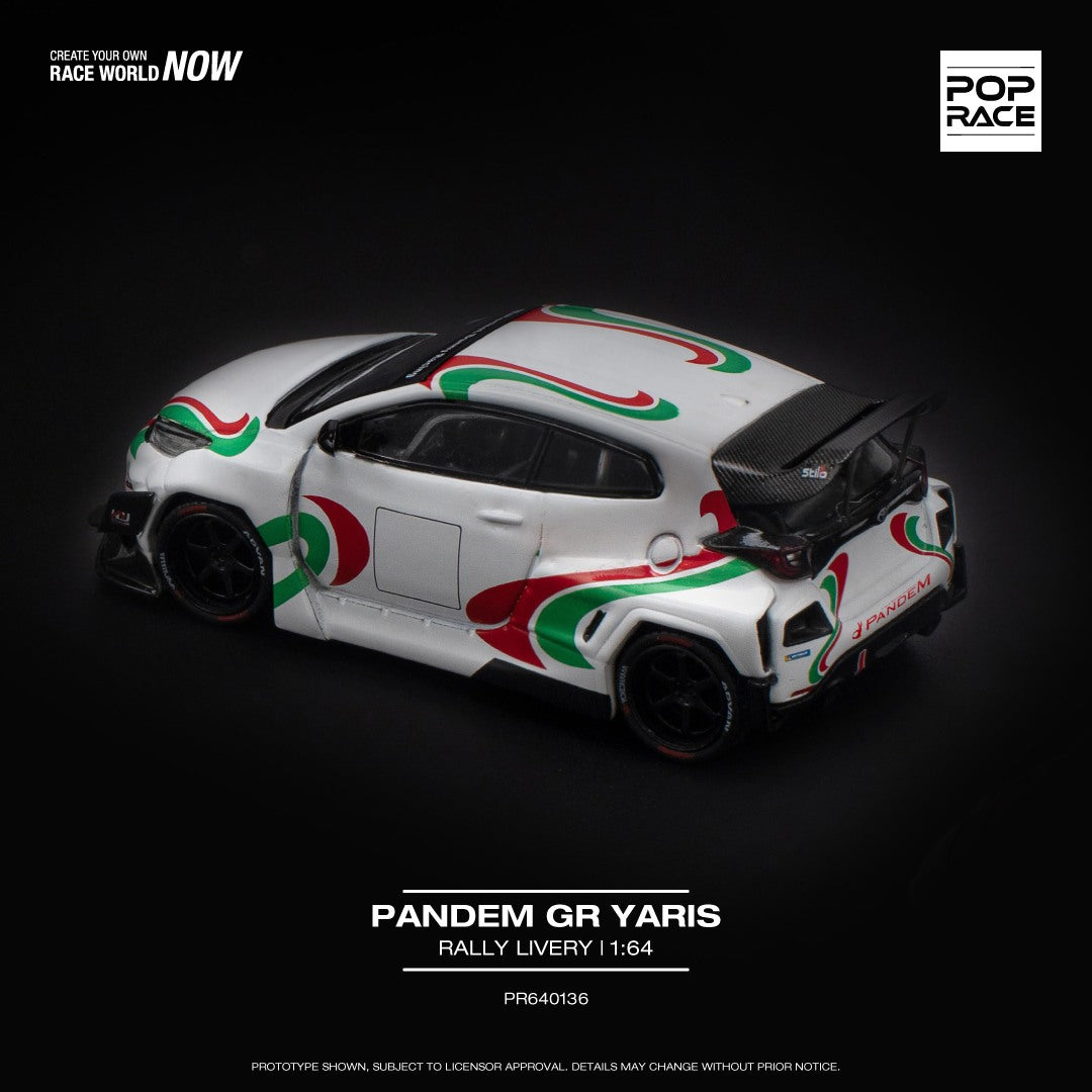Pop Race 1:64 Toyota PANDEM GR Yaris Rally Livery (PR640136)