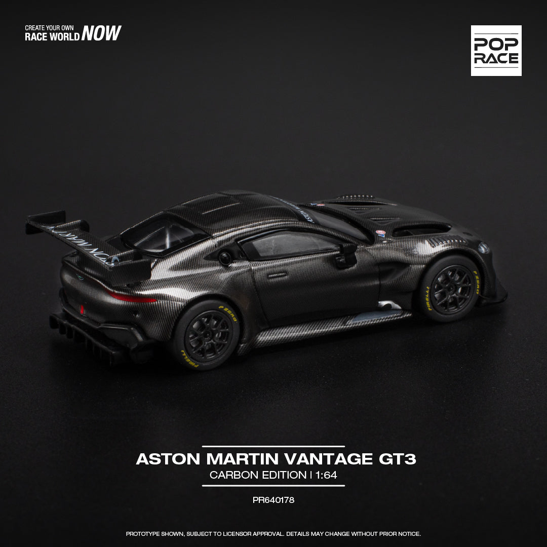 Pop Race 1:64 Aston Martin Vantage GT3 Carbon Edition (PR640178)