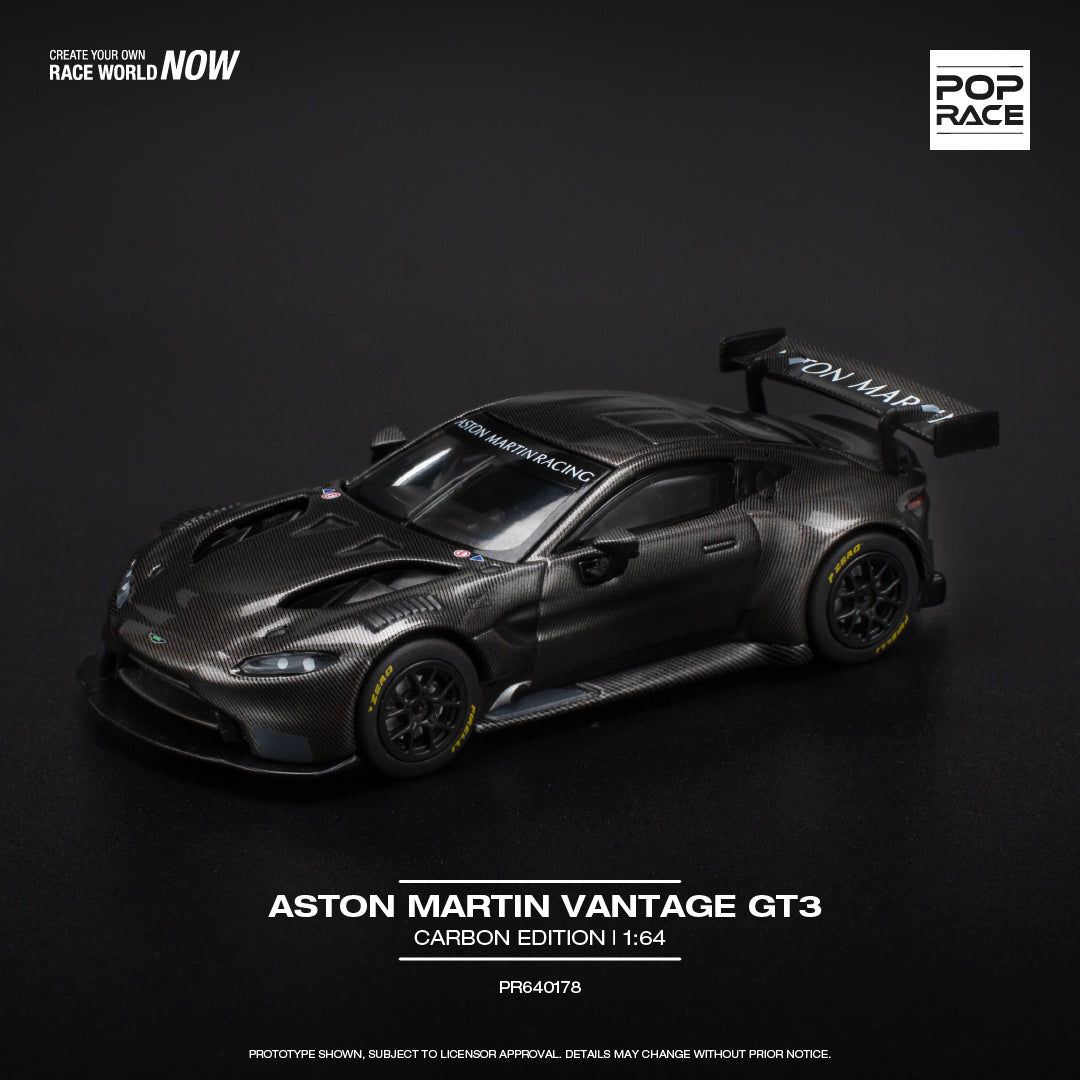 Pop Race 1:64 Aston Martin Vantage GT3 Carbon Edition (PR640178)