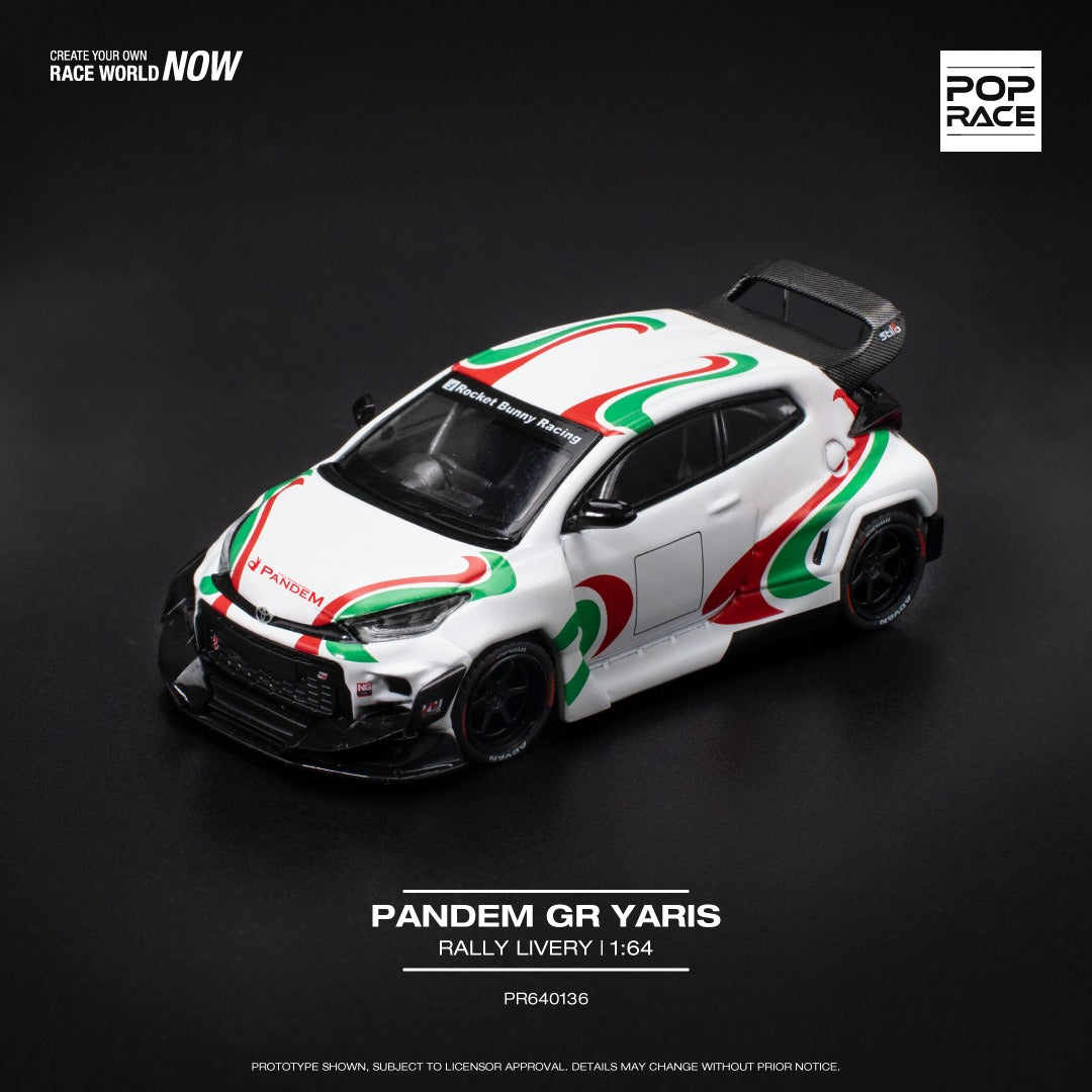 Pop Race 1:64 Toyota PANDEM GR Yaris Rally Livery (PR640136)