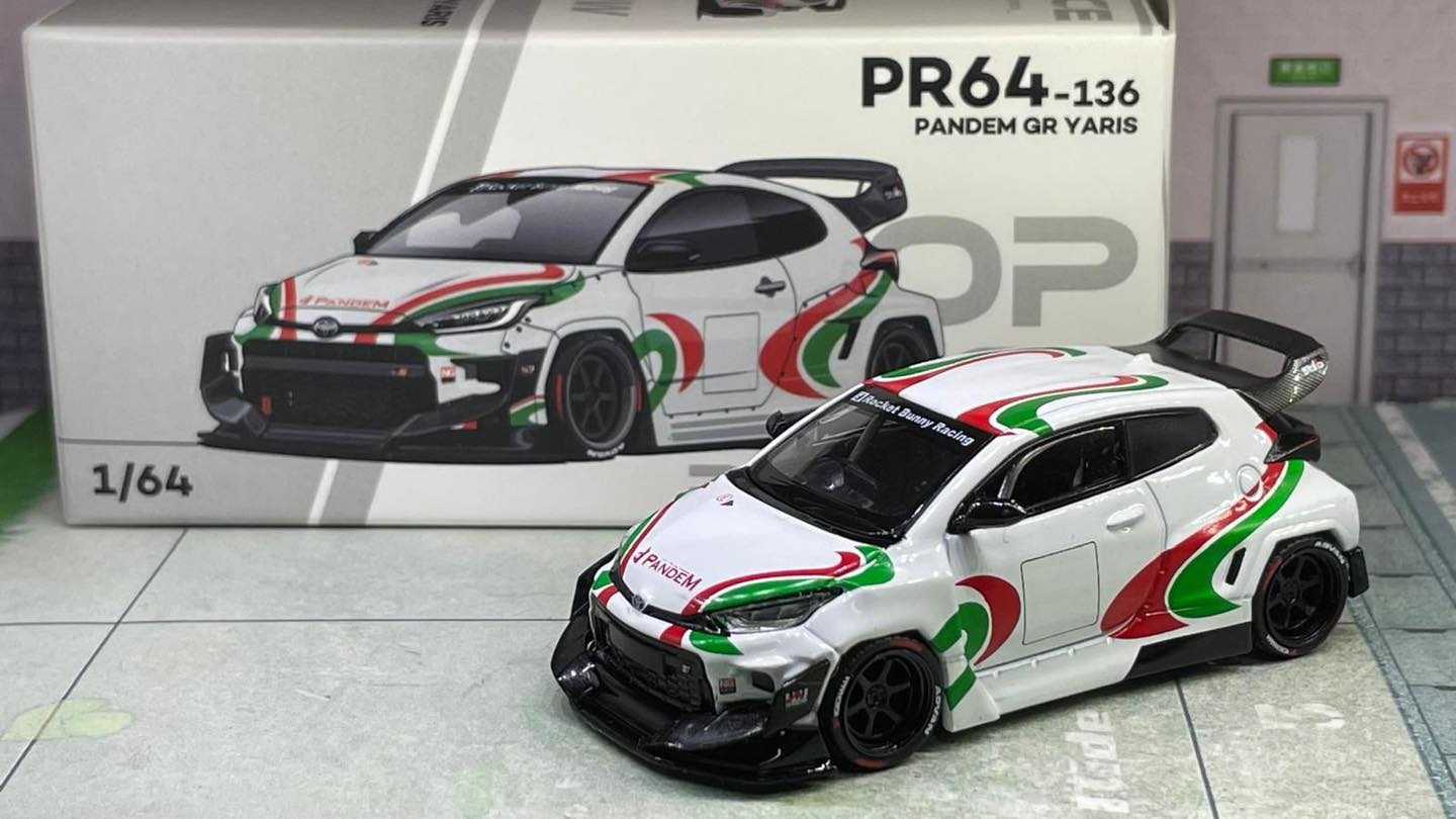 Pop Race 1:64 Toyota PANDEM GR Yaris Rally Livery (PR640136)