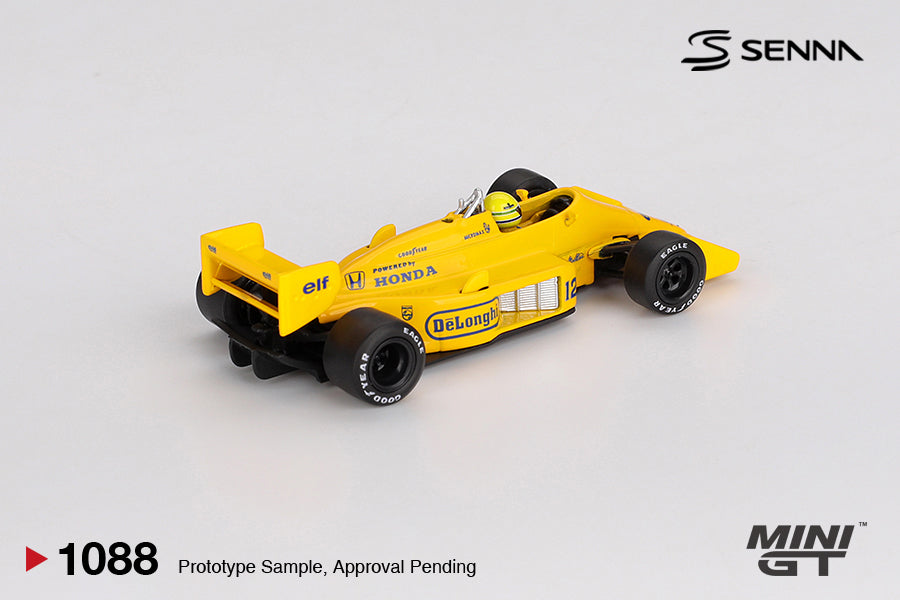 Mini GT 1:64 Lotus 99T #12 Ayrton Senna 1987 Monaco Grand Prix Winner (MGT01088-CH)