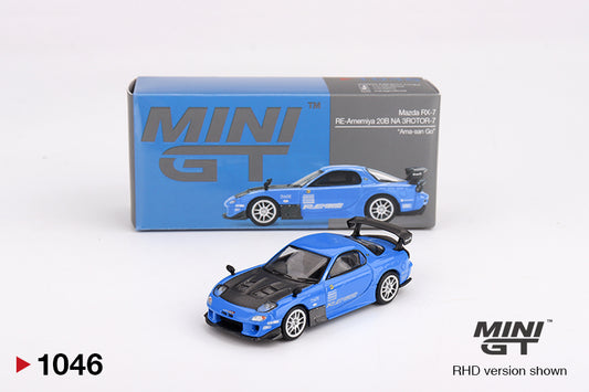 Mini GT 1:64 Mazda RX-7 RE-Amemiya 20B NA 3ROTOR-7 “Ama-san Go” (MGT01046-CH)
