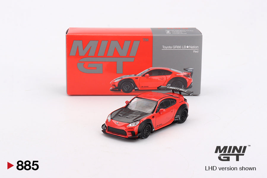 Mini GT 1:64 Toyota GR86 LB★Nation Red (MGT00885-CH)