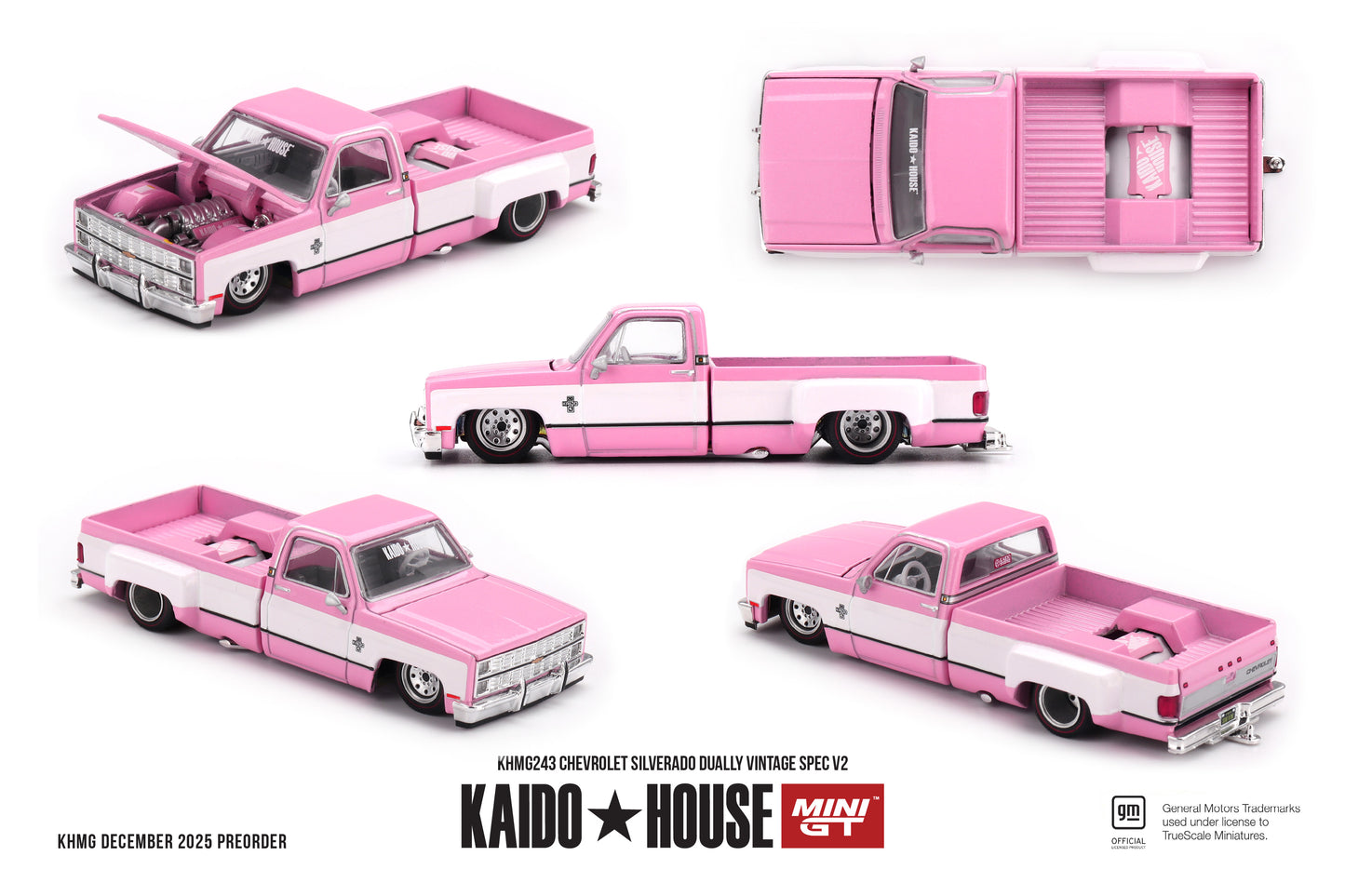 Mini GT x KAIDOHOUSE 1:64 Chevrolet Silverado Dually Vintage Spec V2 (KHMG243)