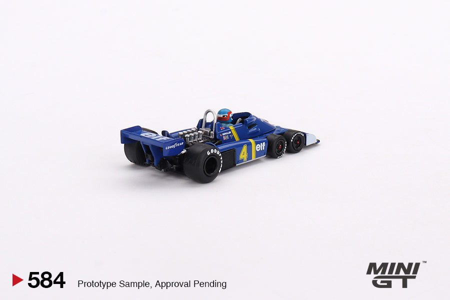 Mini GT 1:64 Tyrrell P34 #4 Patrick Depailler 1976 Swedish GP 2nd Place (MGT00584-CH)