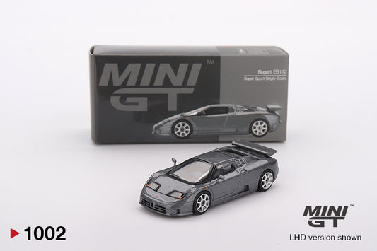 Mini GT 1:64 Bugatti EB110 Super Sport Grigio Scuro (MGT01002-CH)