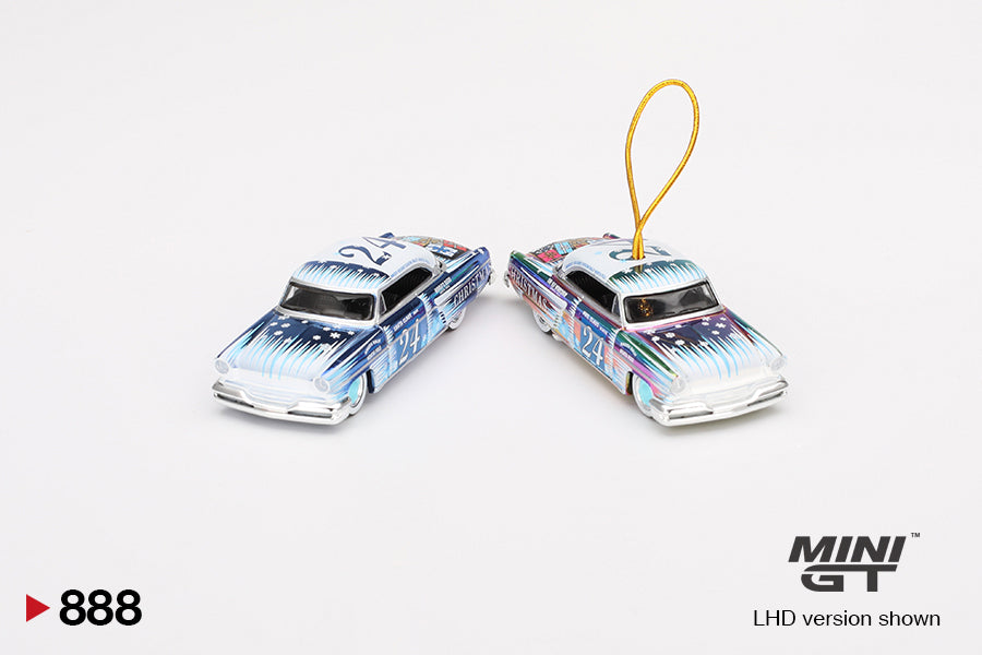 Mini GT 1:64 Lincoln Capri Christmas Hot Rod by Tim Sadchikov 2024 Christmas Edition (MGT00888-L)