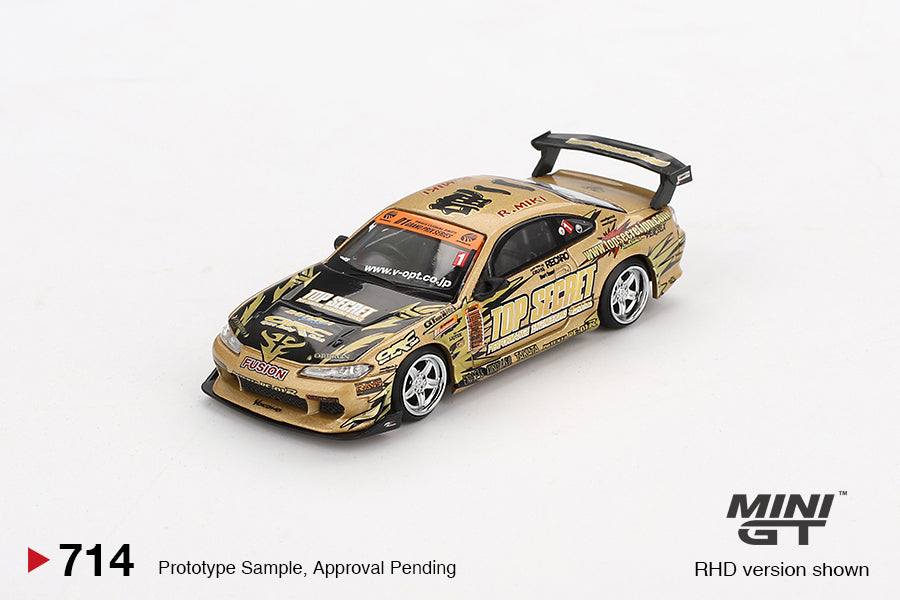 Mini GT 1:64 Nissan Silvia (S15) Top Secret D1GP (MGT00714-BL)
