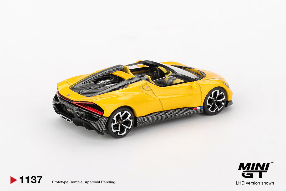 Mini GT 1:64 Bugatti W16 Mistral Yellow (MGT01137-CH)