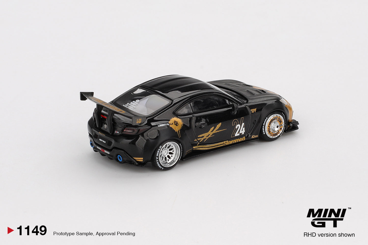 Mini GT 1:64 Toyota GR86 LB★Nation Black / Gold (MGT01149-CH)