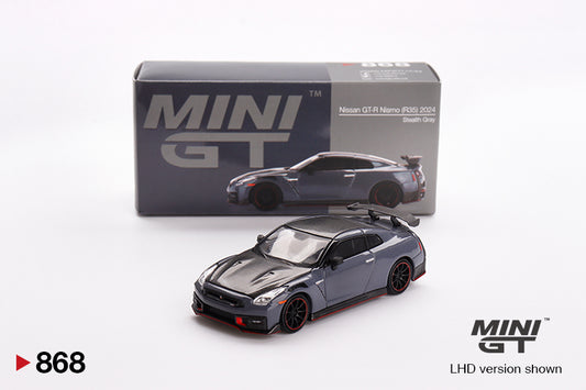 Mini GT 1:64 Nissan GT-R Nismo 2024 NISMO Stealth Gray (MGT00868-CH)