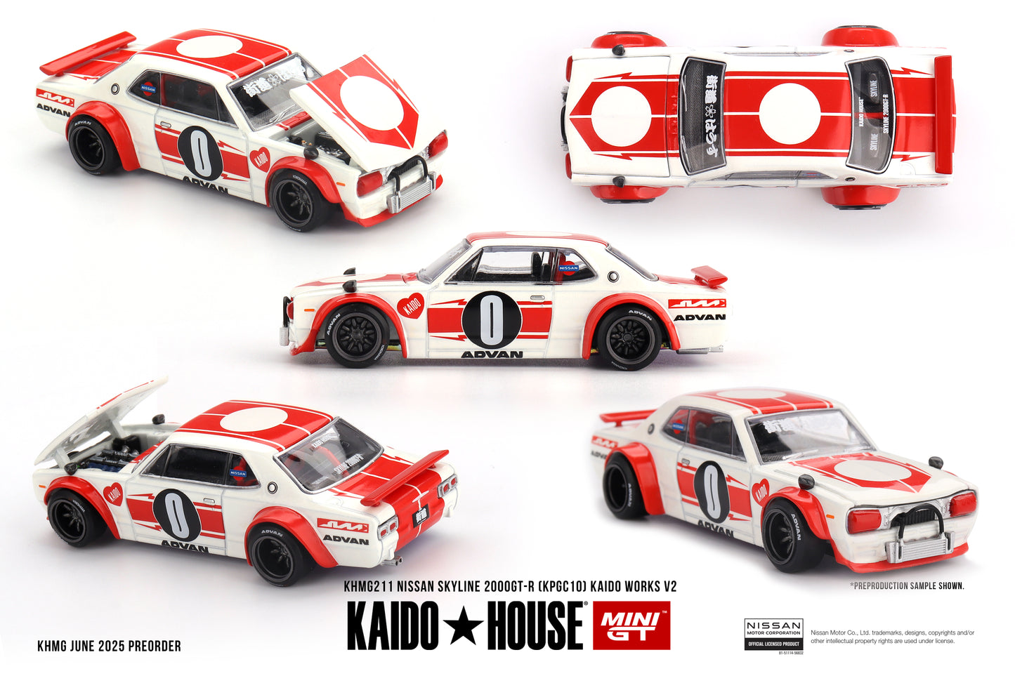 Mini GT 1:64 Nissan Skyline 2000GT-R (KPGC10) Kaido Works V2 (KHMG211)