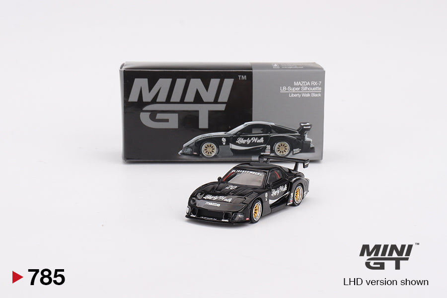Mini GT 1:64 MAZDA RX-7 LB-Super Silhouette Liberty Walk Black (MGT00785-CH)