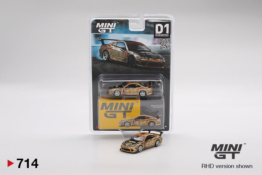 Mini GT 1:64 Nissan Silvia (S15) Top Secret D1GP (MGT00714-BL)