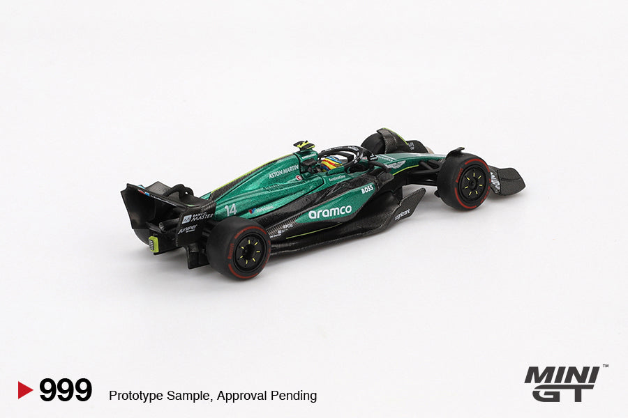 Mini GT 1:64 Aston Martin AMR24 #14 Fernando Alonso 2024 F1 2024 Bahrain GP (MGT00999-CH)