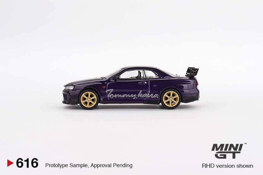 Mini GT 1:64 Nissan Skyline GT-R (R34) Tommykaira R-z Midnight Purple RHD (MGT00616-CH)