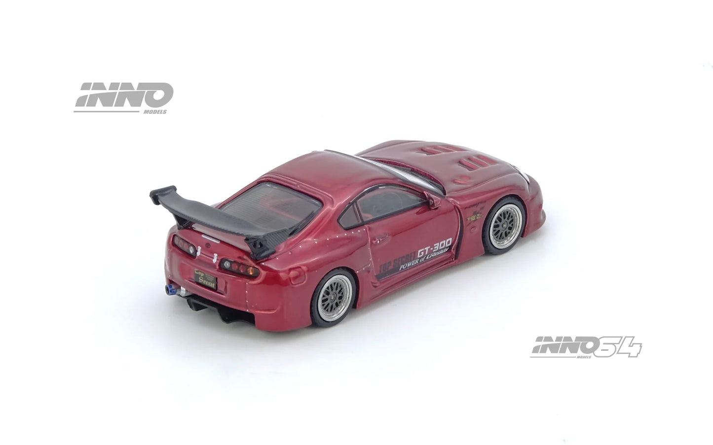 INNO64 1:64 TOYOTA SUPRA (A80) TOP SECRET GT300 Red (IN64-A80TS-RED)