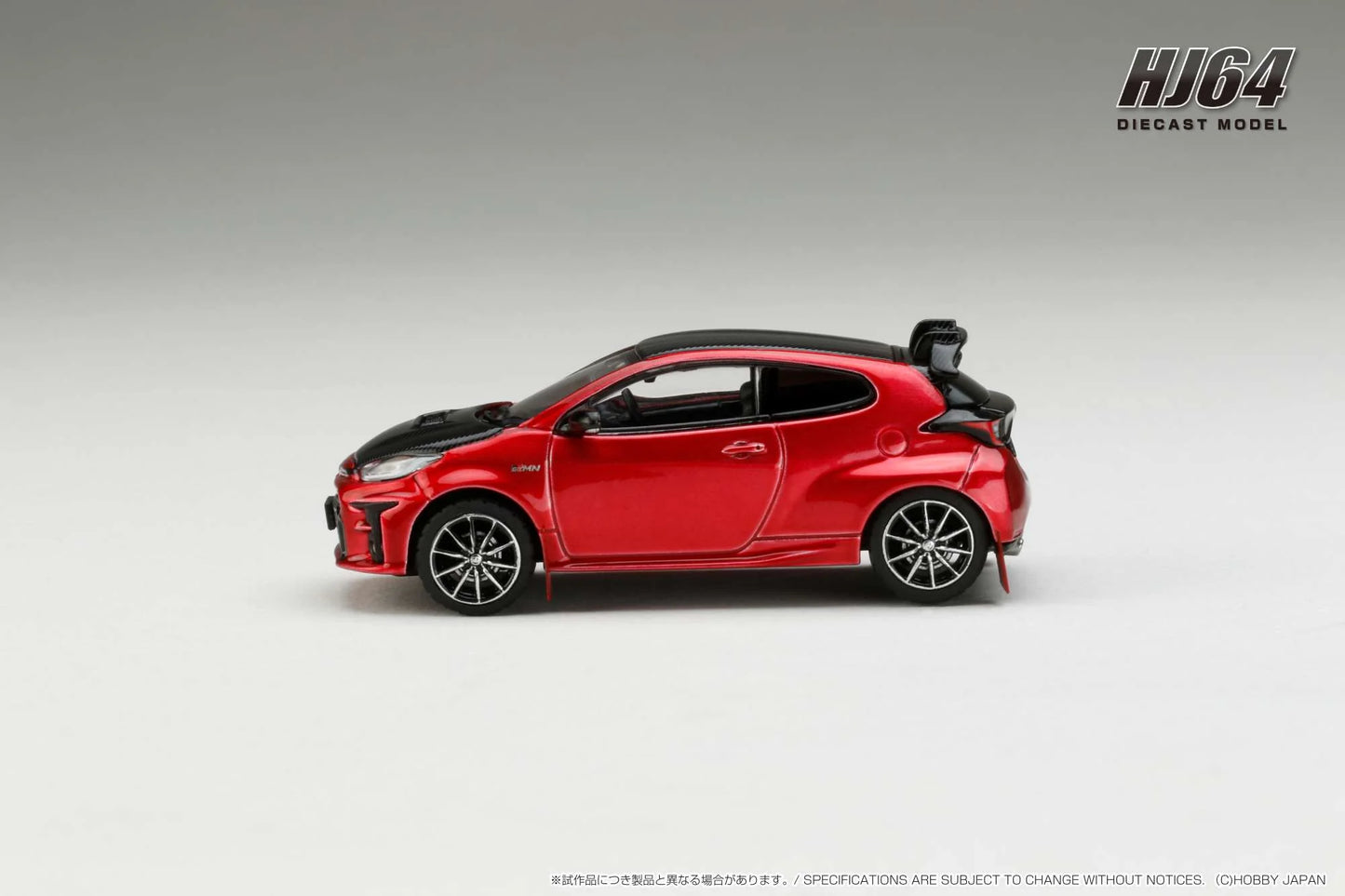 Hobby Japan 1:64 Toyota GRMN YARIS RALLY PACKAGE with GR Parts EMOTIONAL RED II
