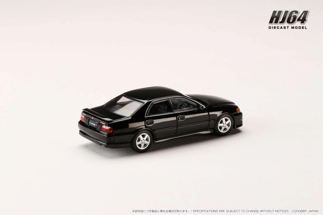 Hobby Japan 1:64 Toyota CHASER TOURER V (JZX100) 1998 BLACK (Customized Color) (HJ642072BK)