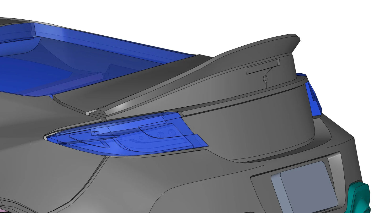 Hobby Japan 1:64 Toyota GR86 RZ With Genuine Optional Rear Spoiler SPARK RED