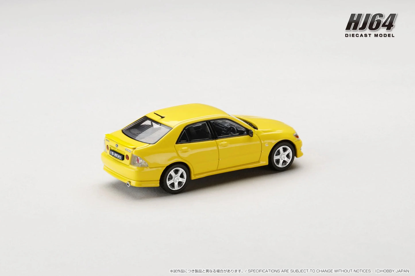 Hobby Japan 1:64 Lexus IS200 IS 200 GXE10 Yellow (HJ643080Y)