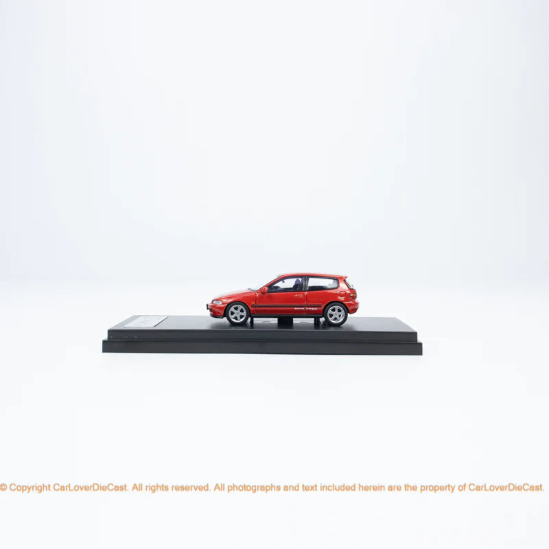 LCD 1:64 Honda CIVIC SIR II (EG6) Openable Front Engine Hood with Detailed Engine- Red