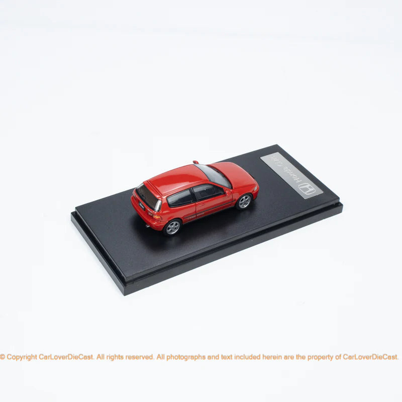 LCD 1:64 Honda CIVIC SIR II (EG6) Openable Front Engine Hood with Detailed Engine- Red