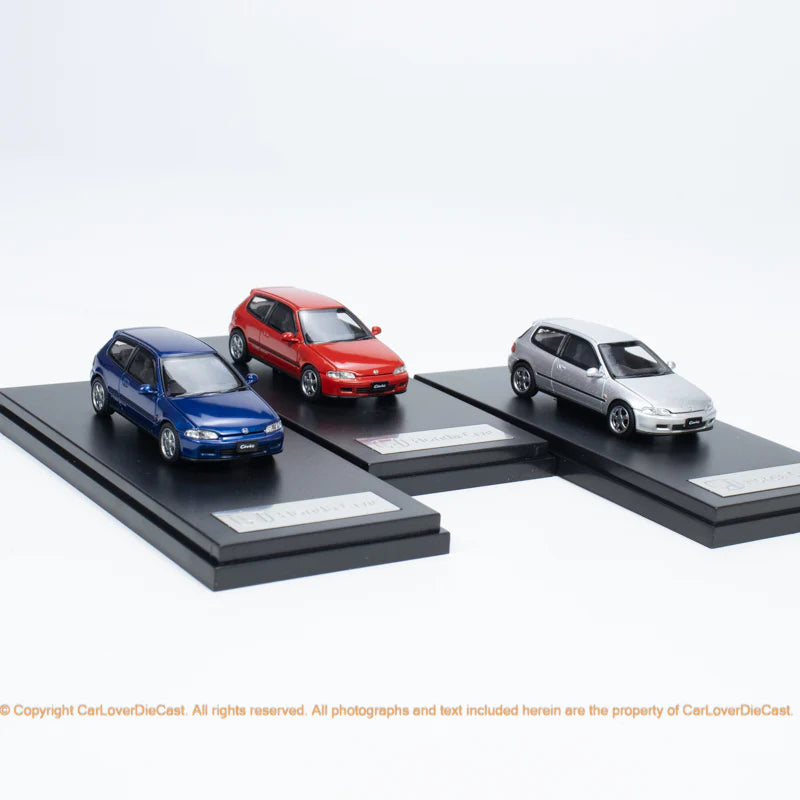 LCD 1:64 Honda CIVIC SIR II (EG6) Openable Front Engine Hood with Detailed Engine- Red