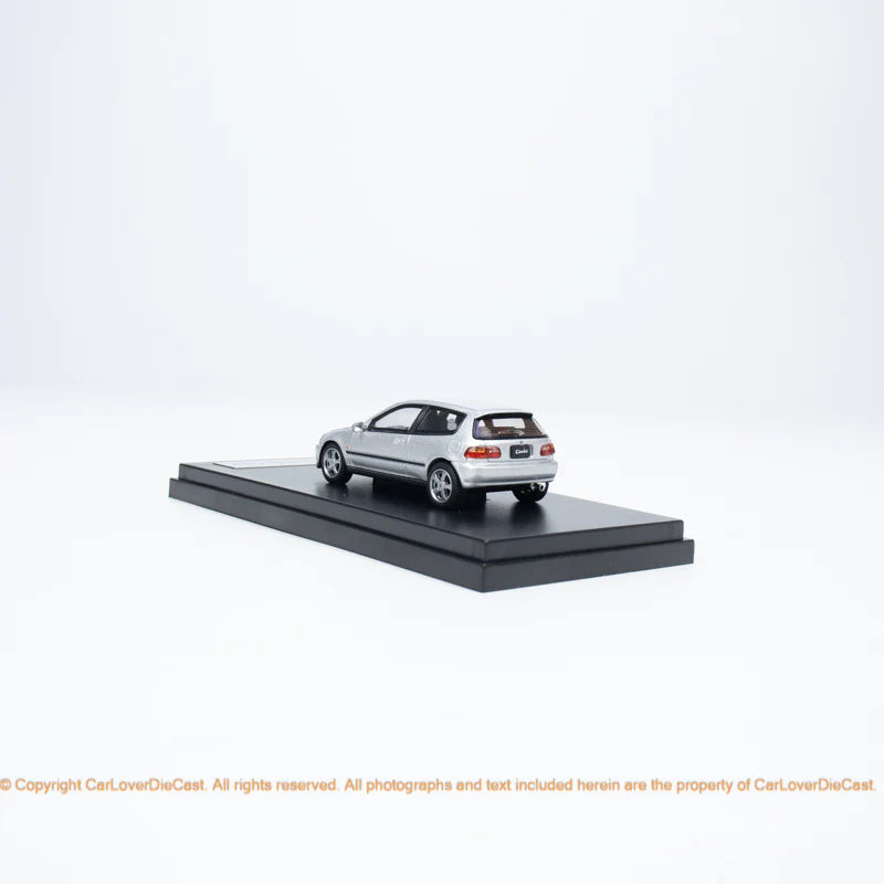 LCD 1:64 Honda CIVIC SIR II (EG6) Openable Front Engine Hood with Detailed Engine- Silver