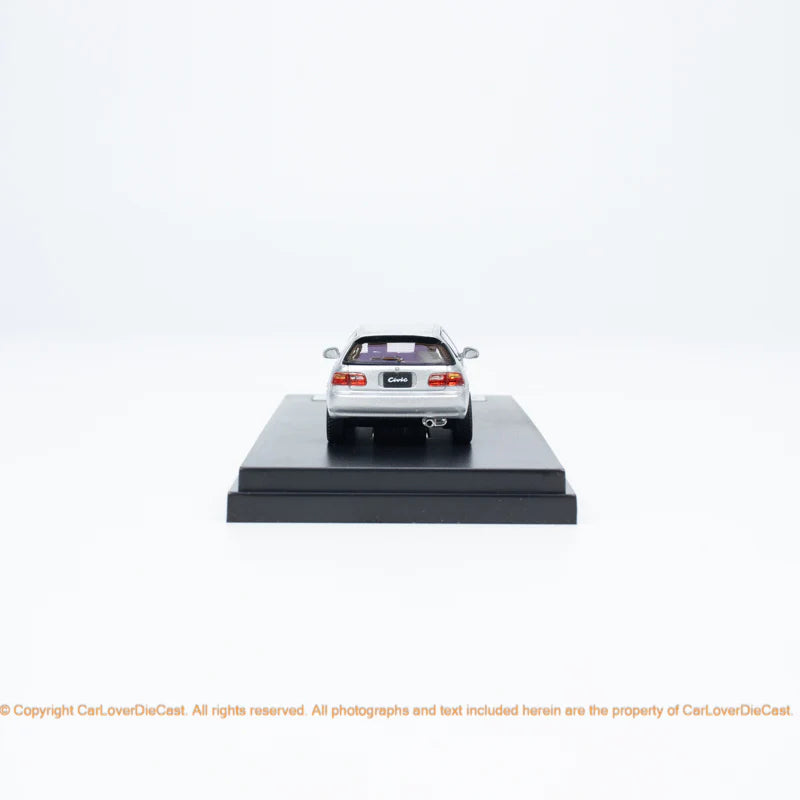 LCD 1:64 Honda CIVIC SIR II (EG6) Openable Front Engine Hood with Detailed Engine- Silver