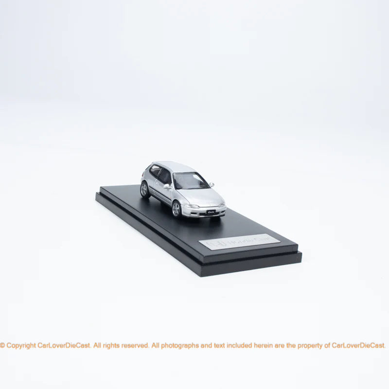 LCD 1:64 Honda CIVIC SIR II (EG6) Openable Front Engine Hood with Detailed Engine- Silver