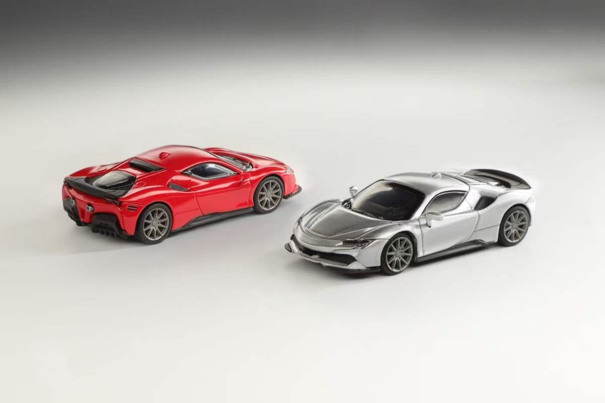 Stance Hunters 1:64 Ferrari SF90 Stradale Novitec Silver