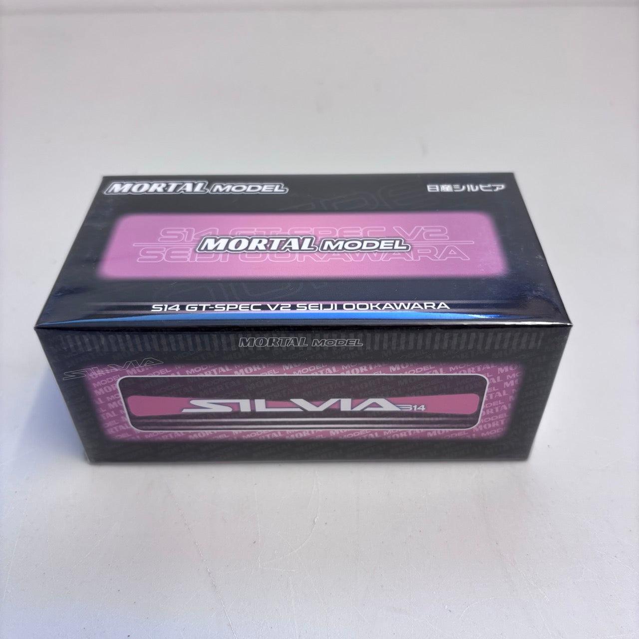 Mortal 1:64 Nissan Silvia S14 GT-Spec V2 SEIJI Ookawara Peach Pink in Premium Box Packaging - Chinese Customised Version