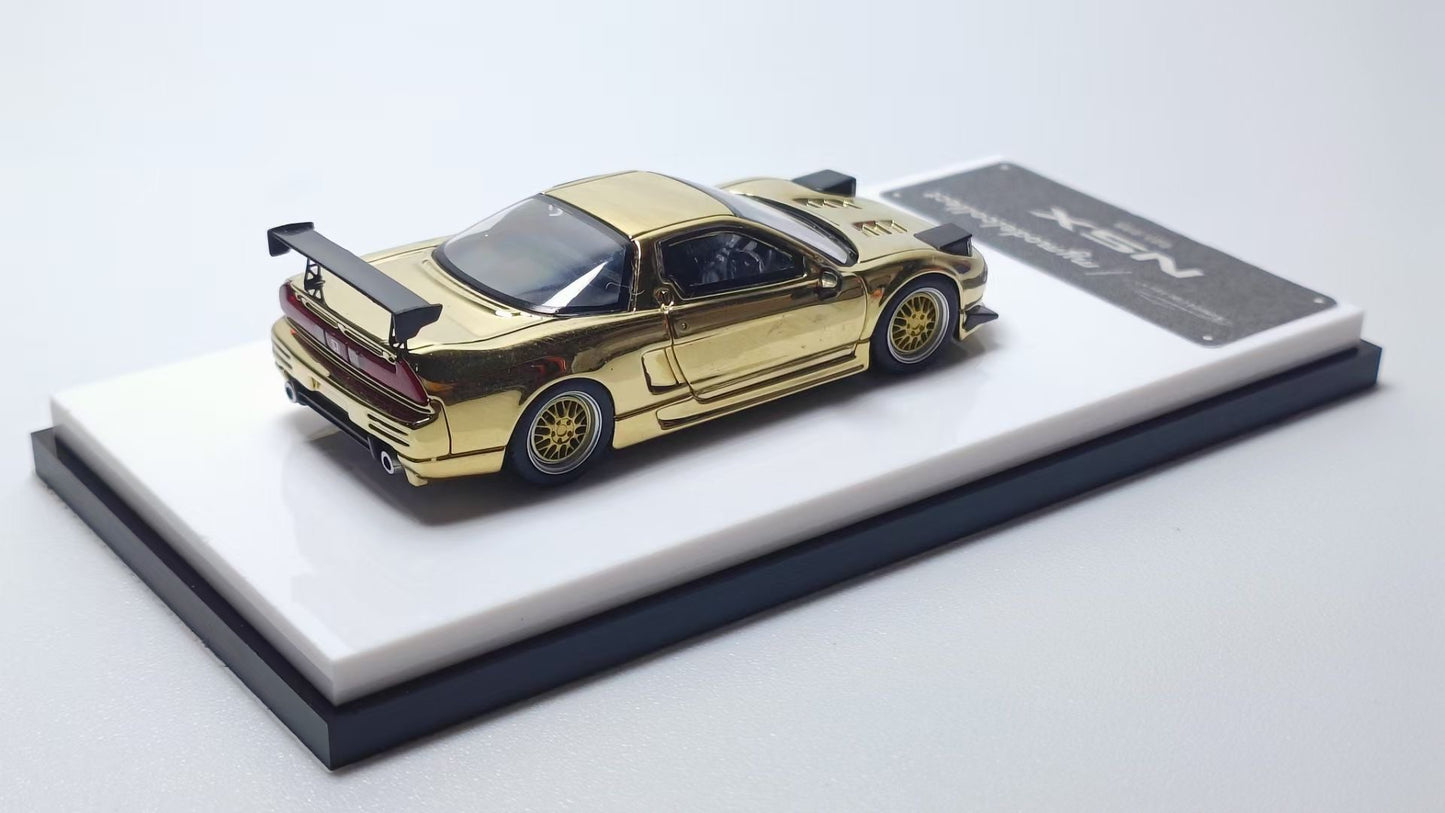 Model Collect 1:64 Honda NSX NA1 Chrome Gold