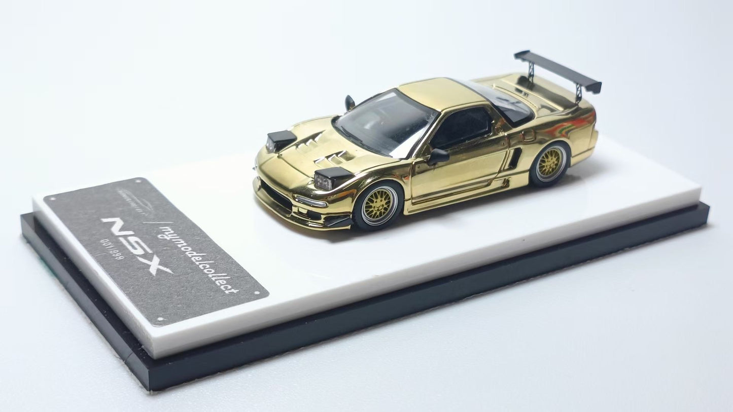 Model Collect 1:64 Honda NSX NA1 Chrome Gold