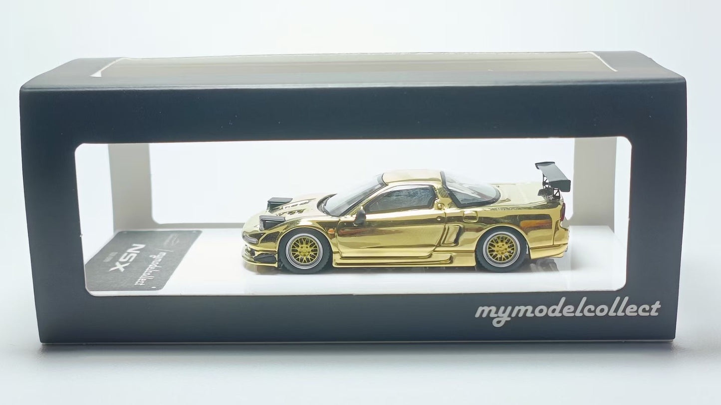 Model Collect 1:64 Honda NSX NA1 Chrome Gold