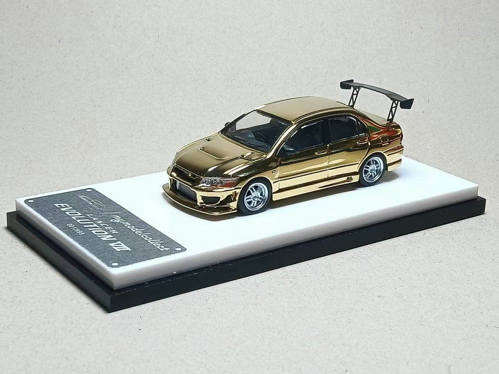 Model Collect 1:64 Mitsubishi Lancer Evolution 7 EVO VII Chrome Gold