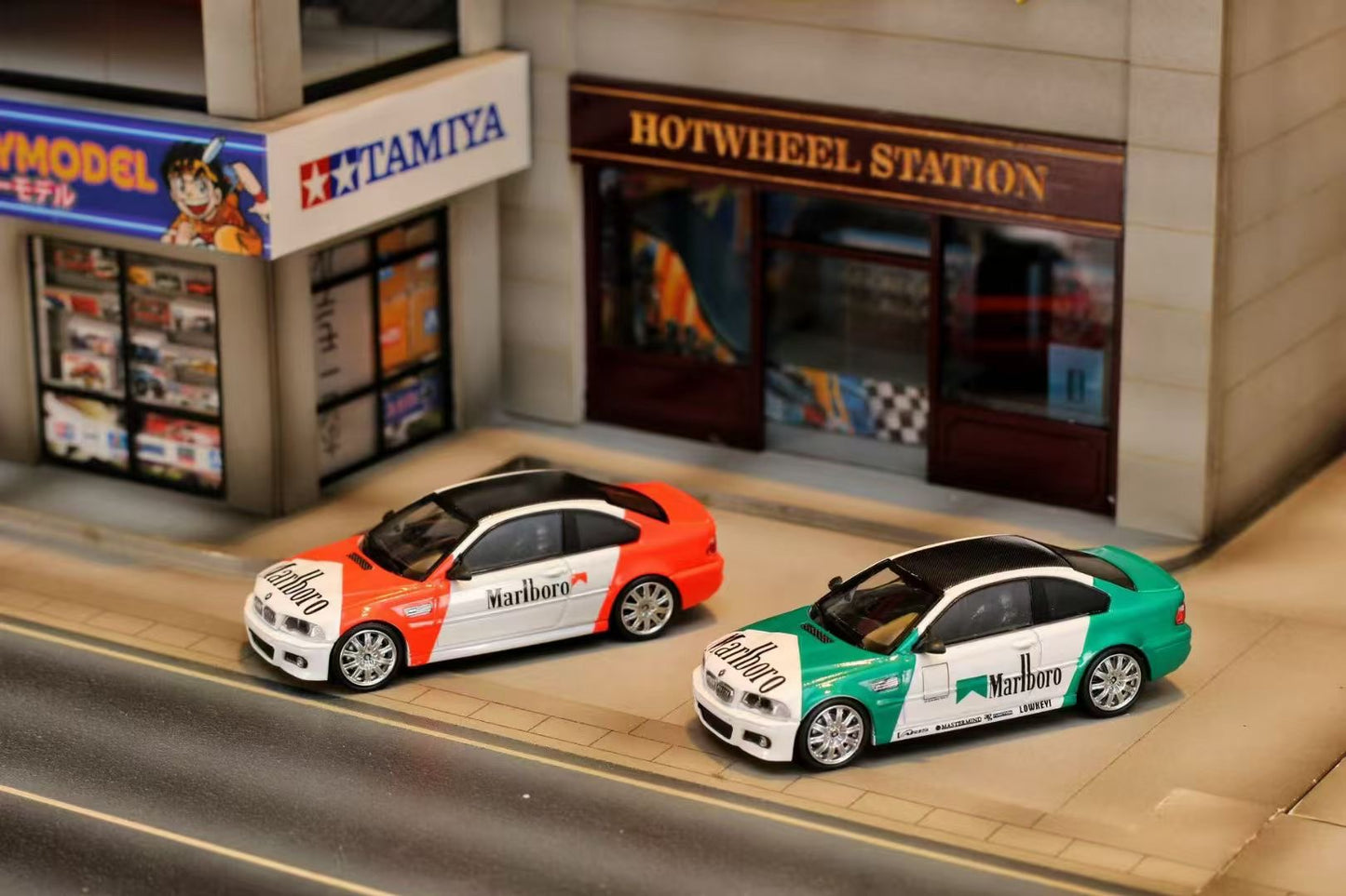 Street Weapon 1:64 BMW M3 CSL E46 Marlboro Green