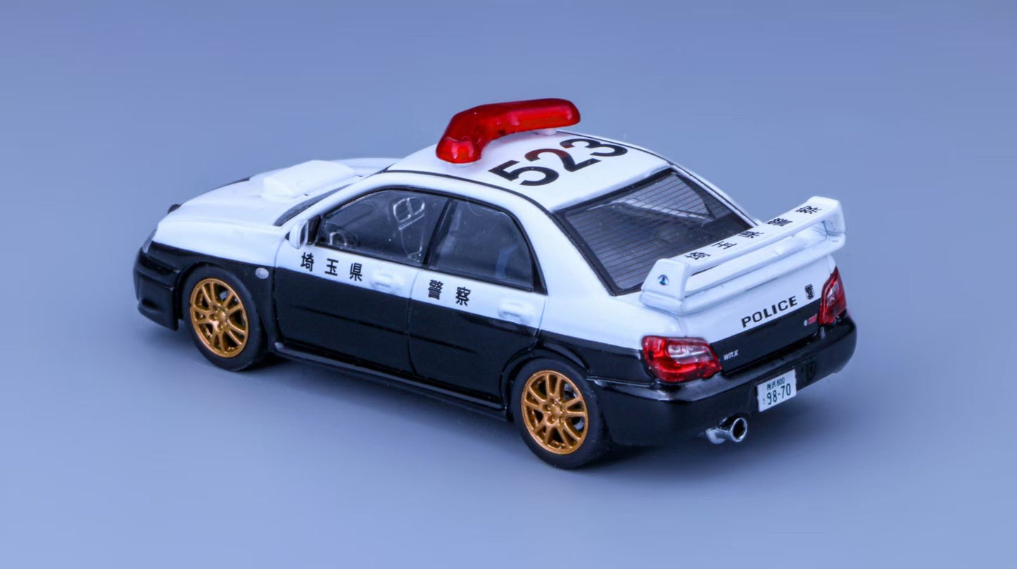 Furuya 1:64 Subaru Impreza WRX STI Blobeye Blob Eye Sedan GD Japan Saitama Police Limited to 799 Pieces