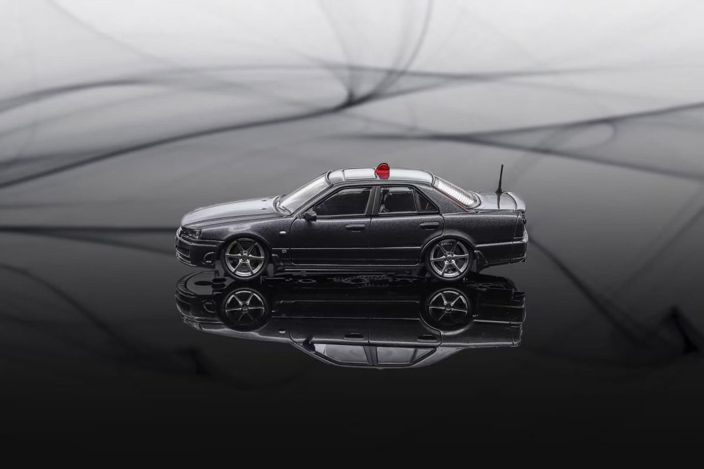 Mortal 1:64 Nissan Skyline GT-R ER34 25GTT GT-T Turbo Japanese Police Grey Limited 699 Pieces