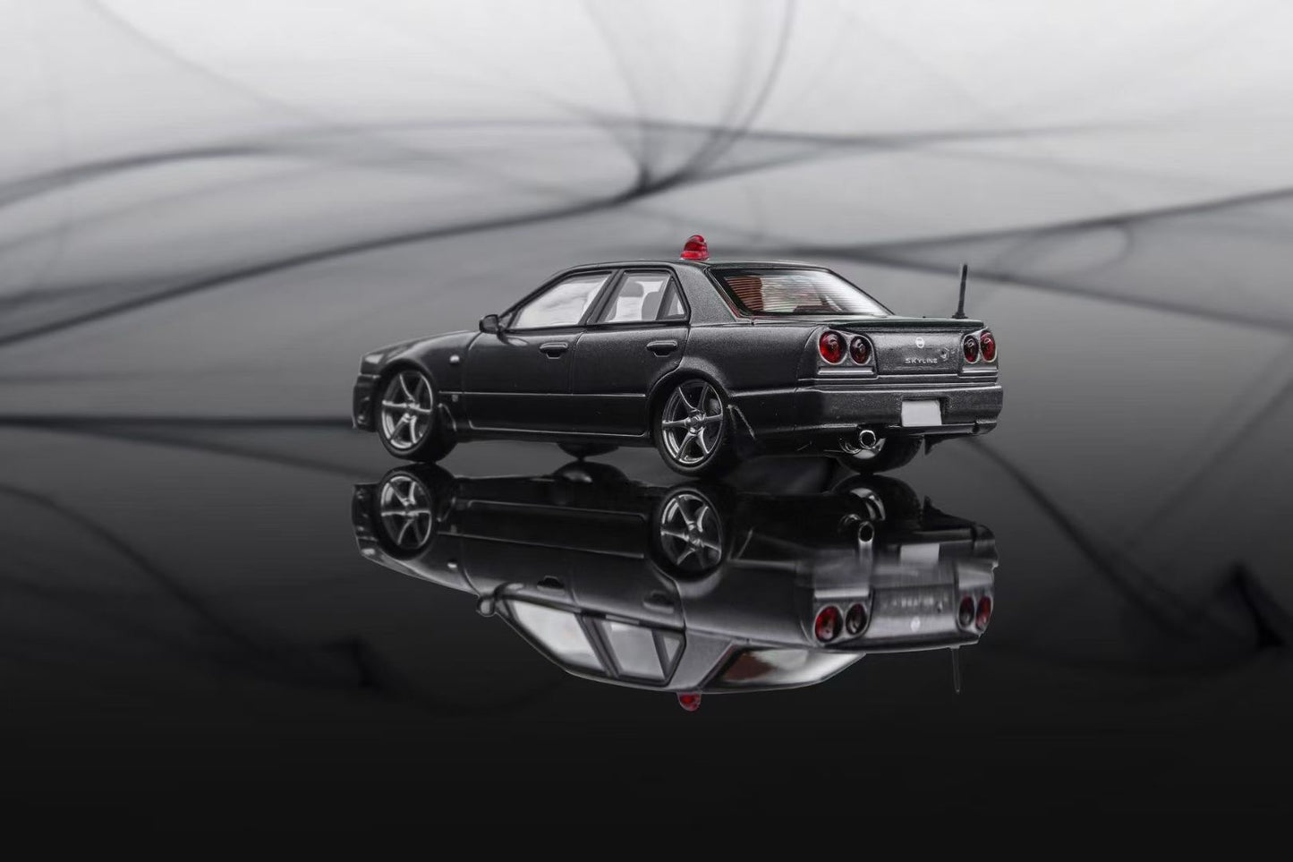 Mortal 1:64 Nissan Skyline GT-R ER34 25GTT GT-T Turbo Japanese Police Grey Limited 699 Pieces