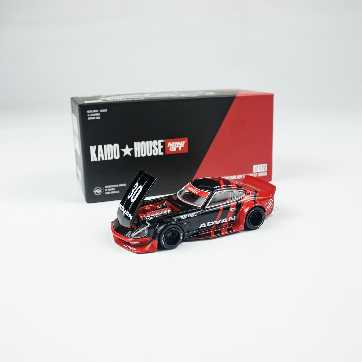 Mini GT 1:64 Nissan Fairlady Z Kaido GT ADVAN Kaidohouse (KHMG172)