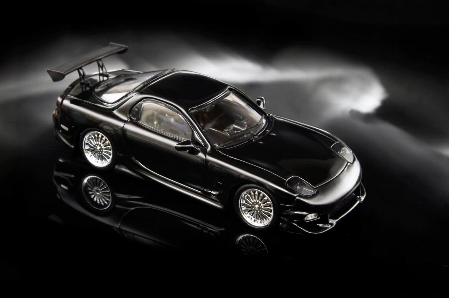 Mortal 1:64 Mazda RX-7 FD3S Veilside Fortune Custom Pearl Black