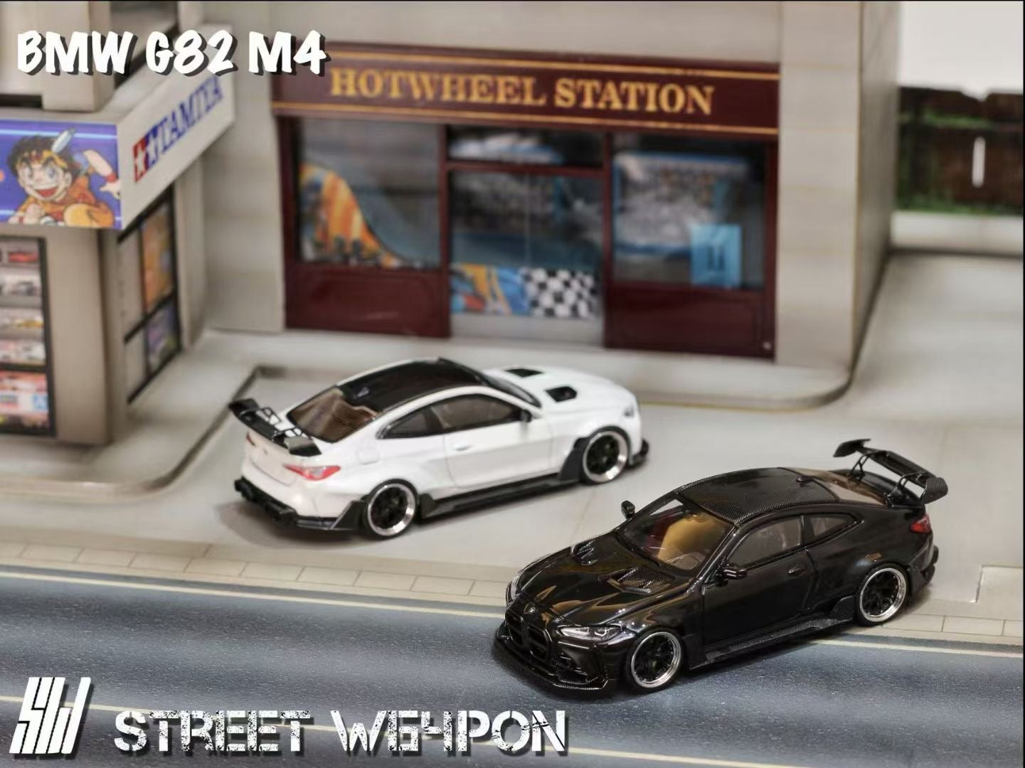 Street Weapon 1:64 BMW M4 G82 Adro Body Kit Custom White