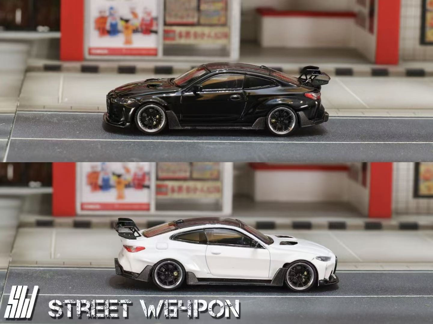 Street Weapon 1:64 BMW M4 G82 Adro Body Kit Custom White