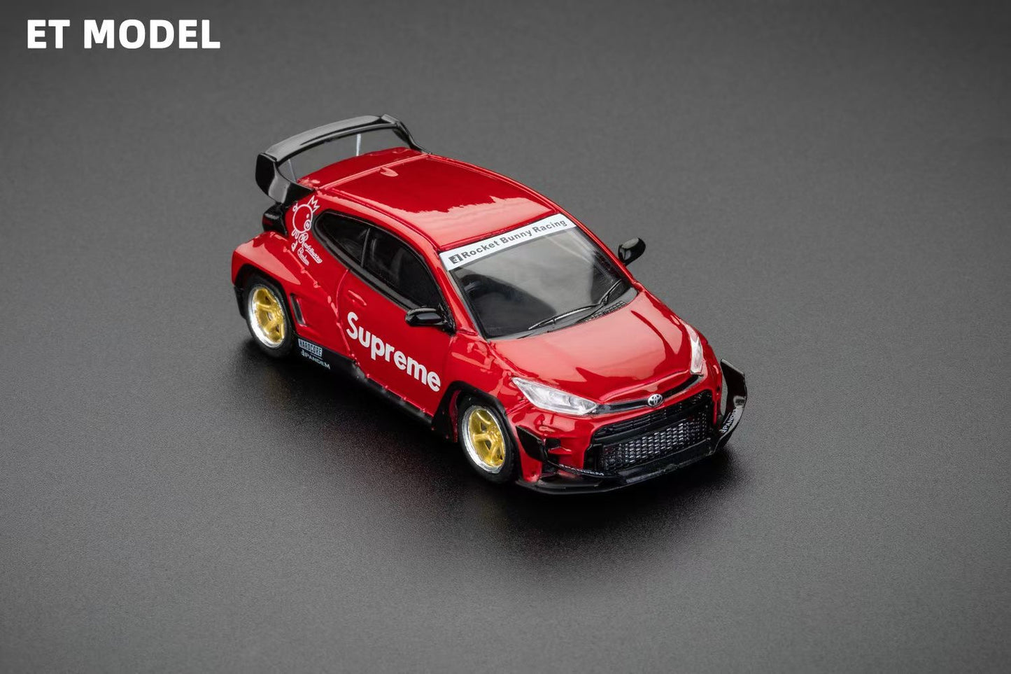 Fuji X ET Model 1:64 Toyota GR Yaris Pandem Rocket Bunny Wide Body Hot Hatch Supreme Red Edition Limited 499 Pieces