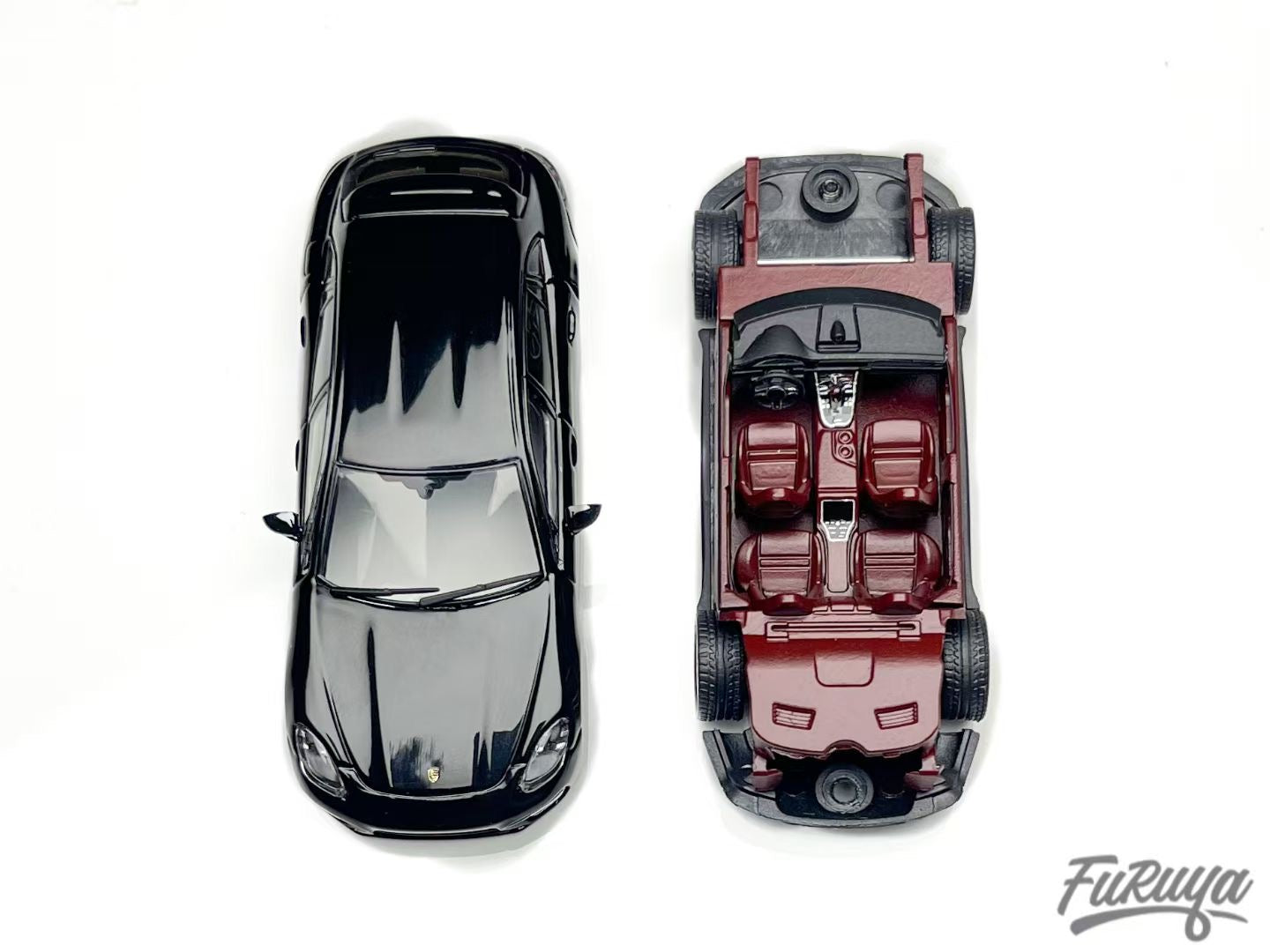 Furuya 1:64 Porsche Panamera Mk2 971 Turbo Shooting Brake Black Limited 999 Pieces