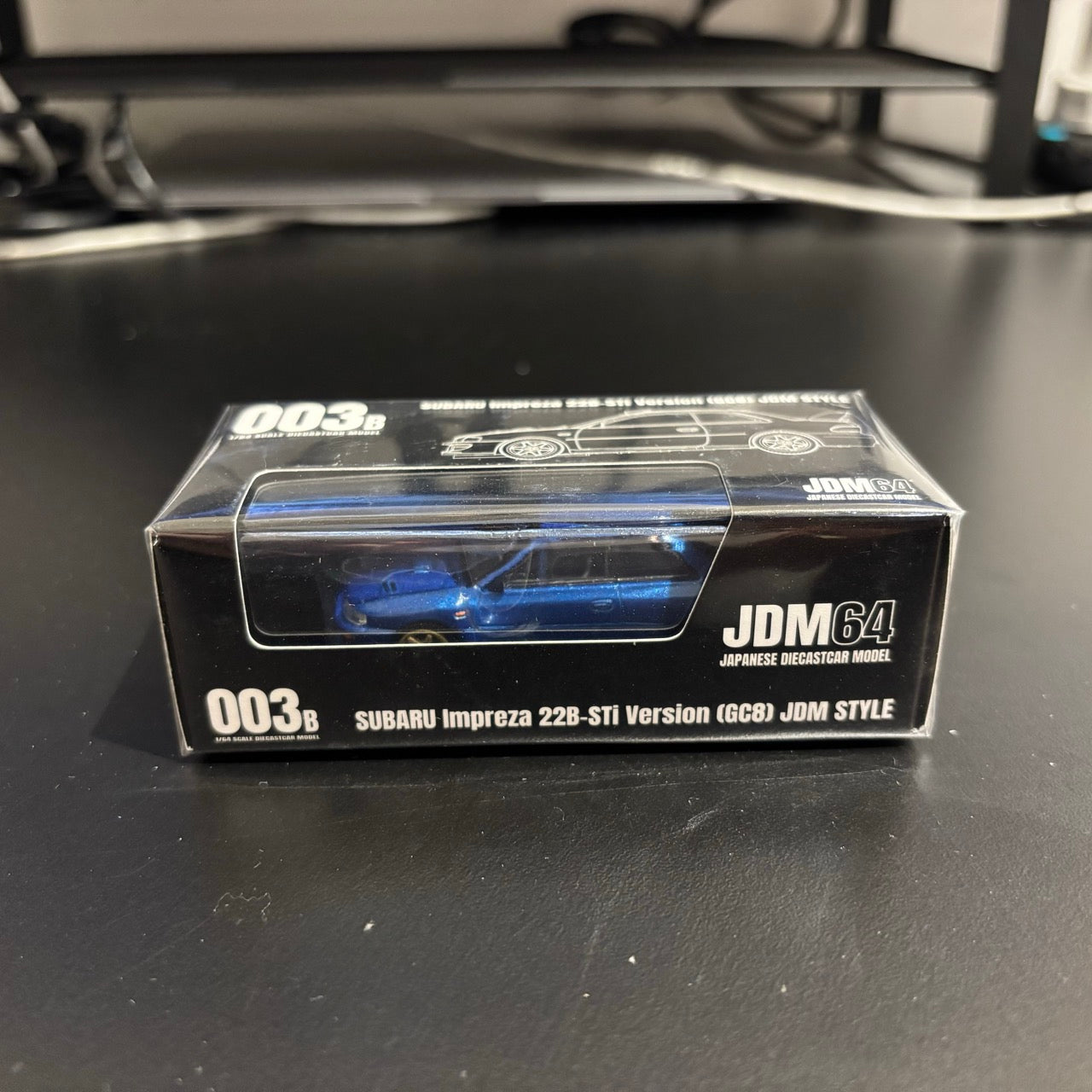 Hobby Japan x JDM64 1/64 SUBARU Impreza-22B STi Version (GC8) JDM STYLE SONIC BLUE MICA (HJDM003B-10)